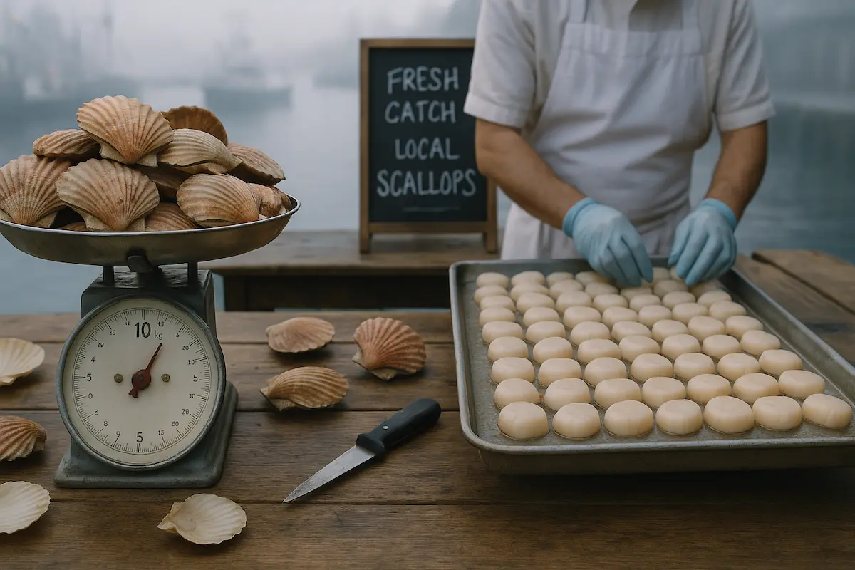 10 kg de coquilles saint-jacques combien de noix