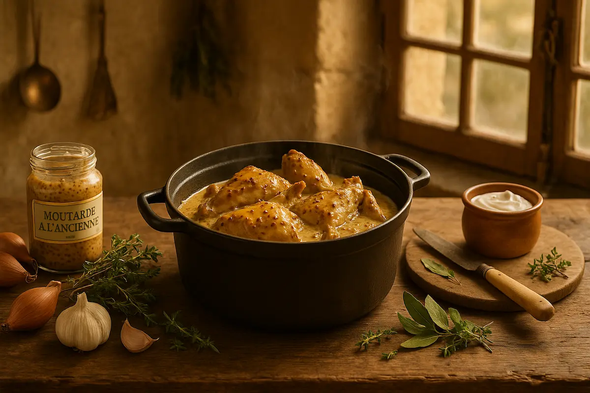 recette lapin à la moutarde façon grand-mère