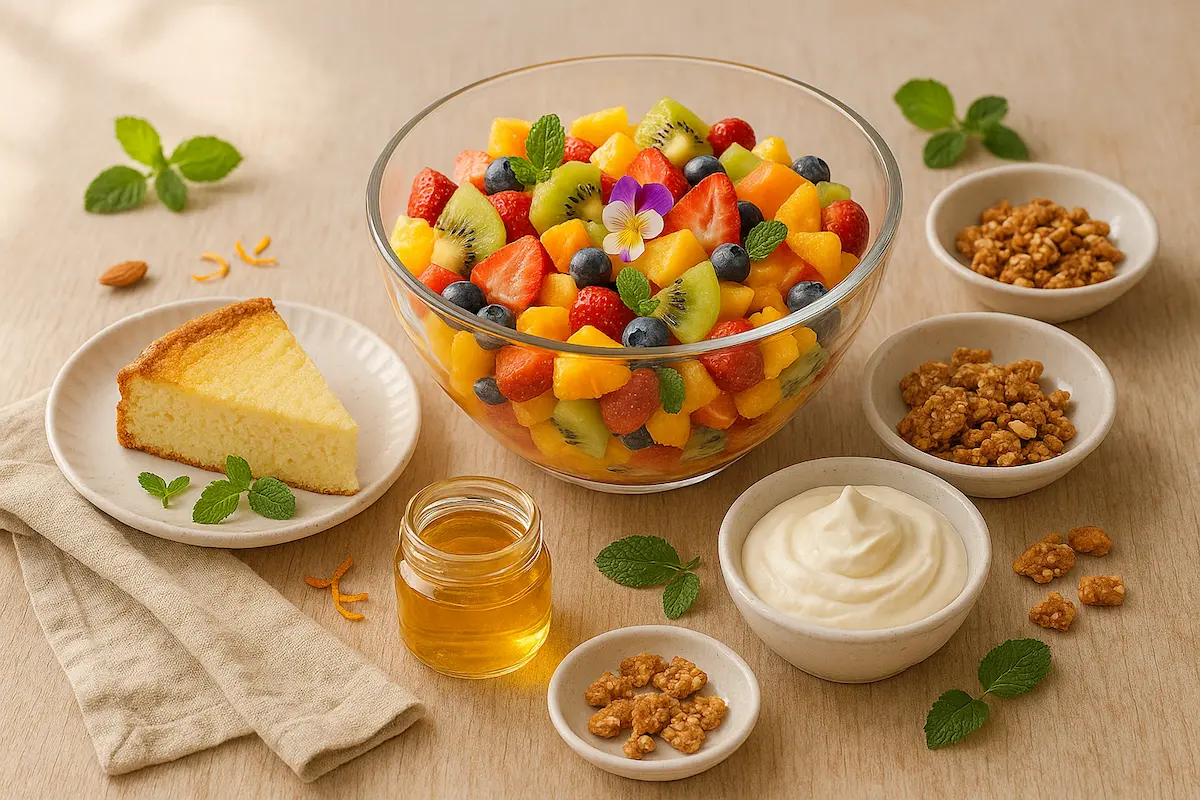 accompagnement salade de fruits