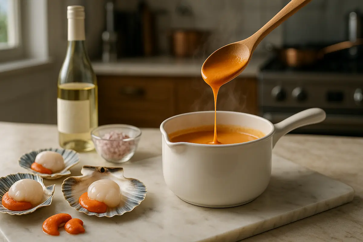 sauce corail saint jacques