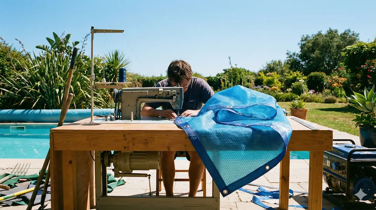 comment coudre une bâche à bulle