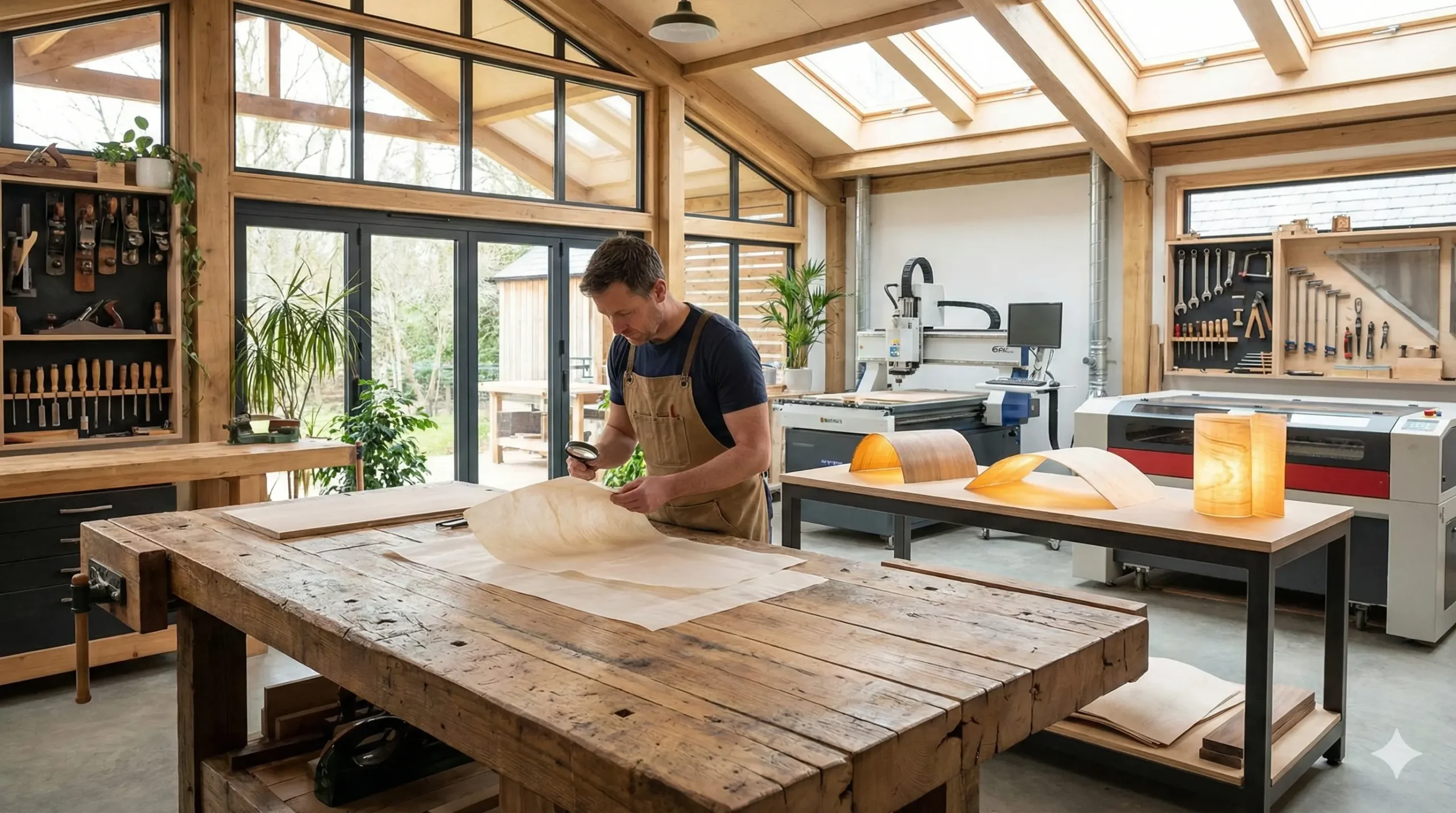 exploration et innovations des techniques de placage bois