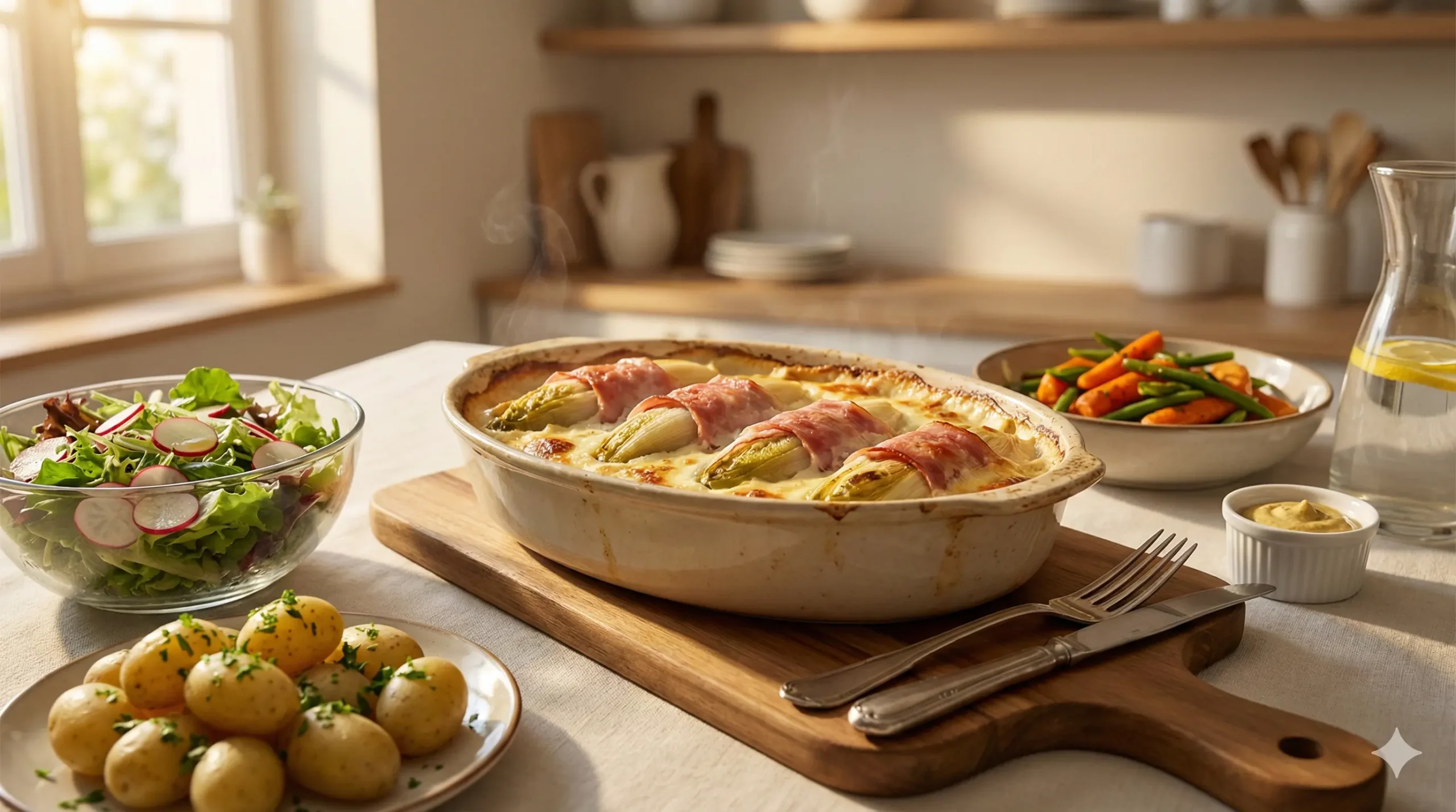 accompagnement endives au jambon