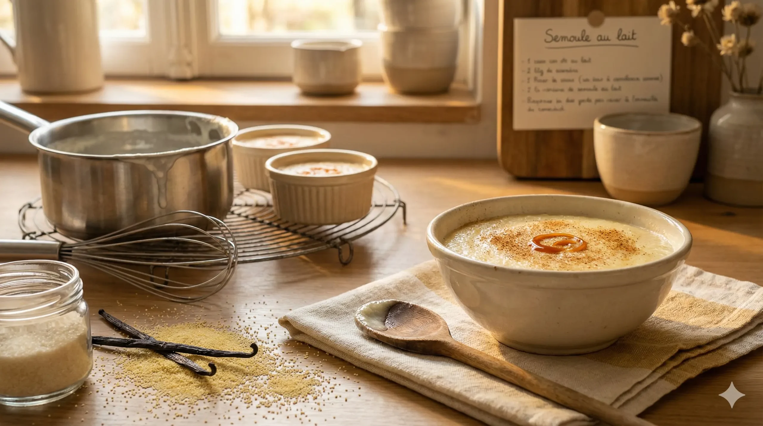 semoule au lait recette de grand-mère