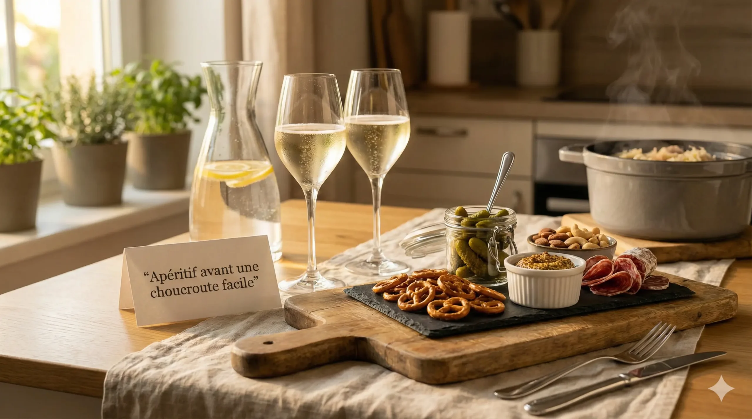 apéritif avant une choucroute facile