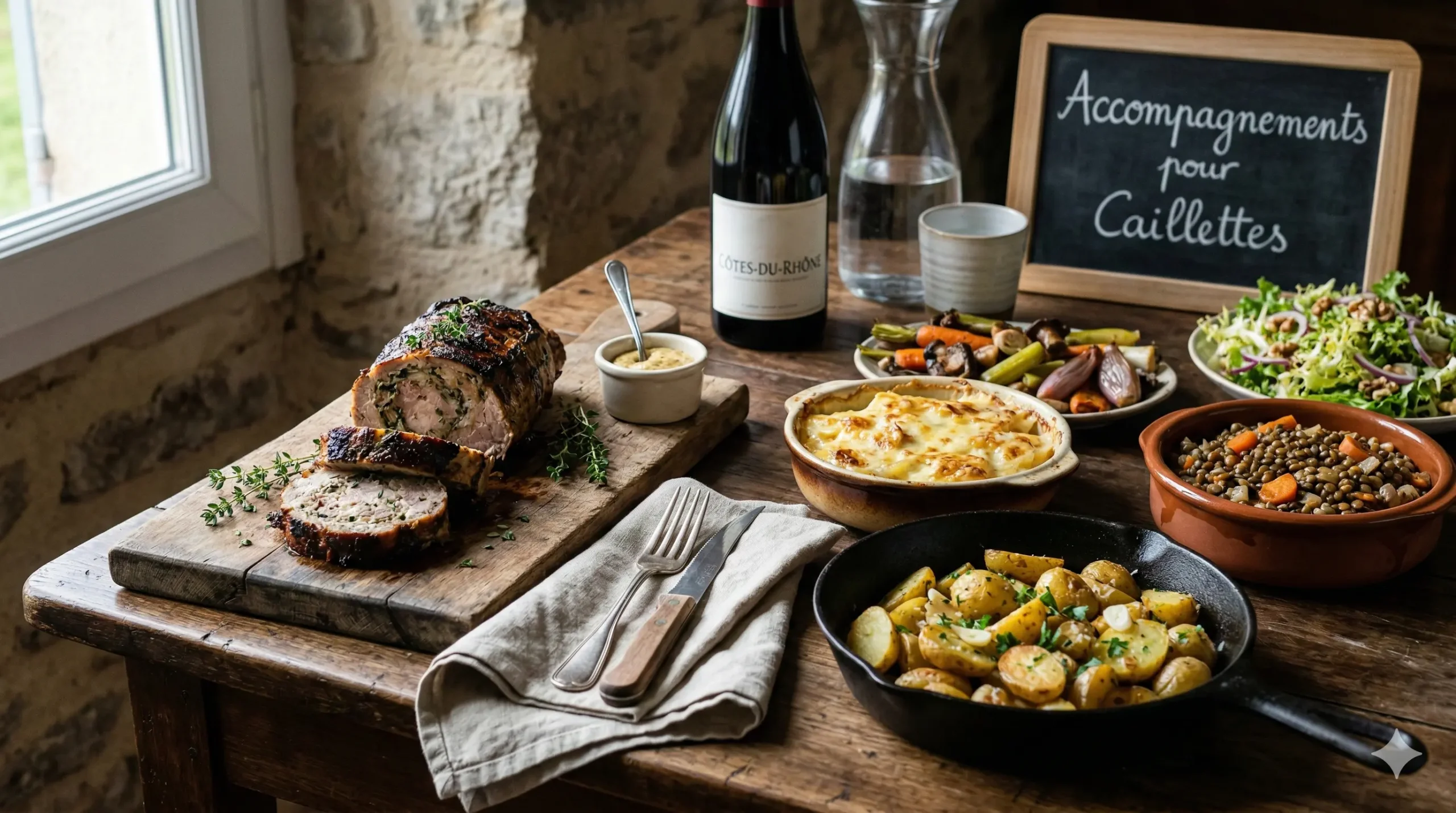 avec quoi accompagner les caillettes