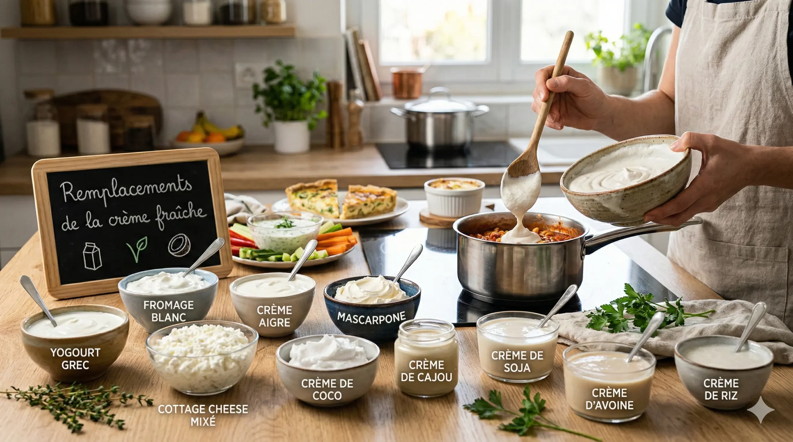 par quoi remplacer la creme fraiche