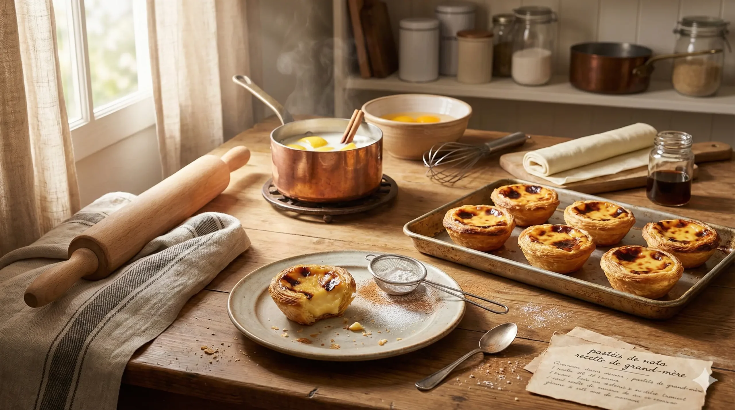 pasteis de nata recette de grand-mère