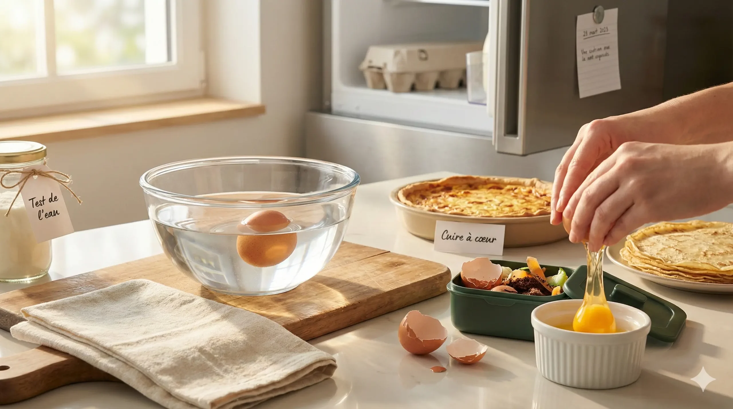 que faire avec des oeufs périmés