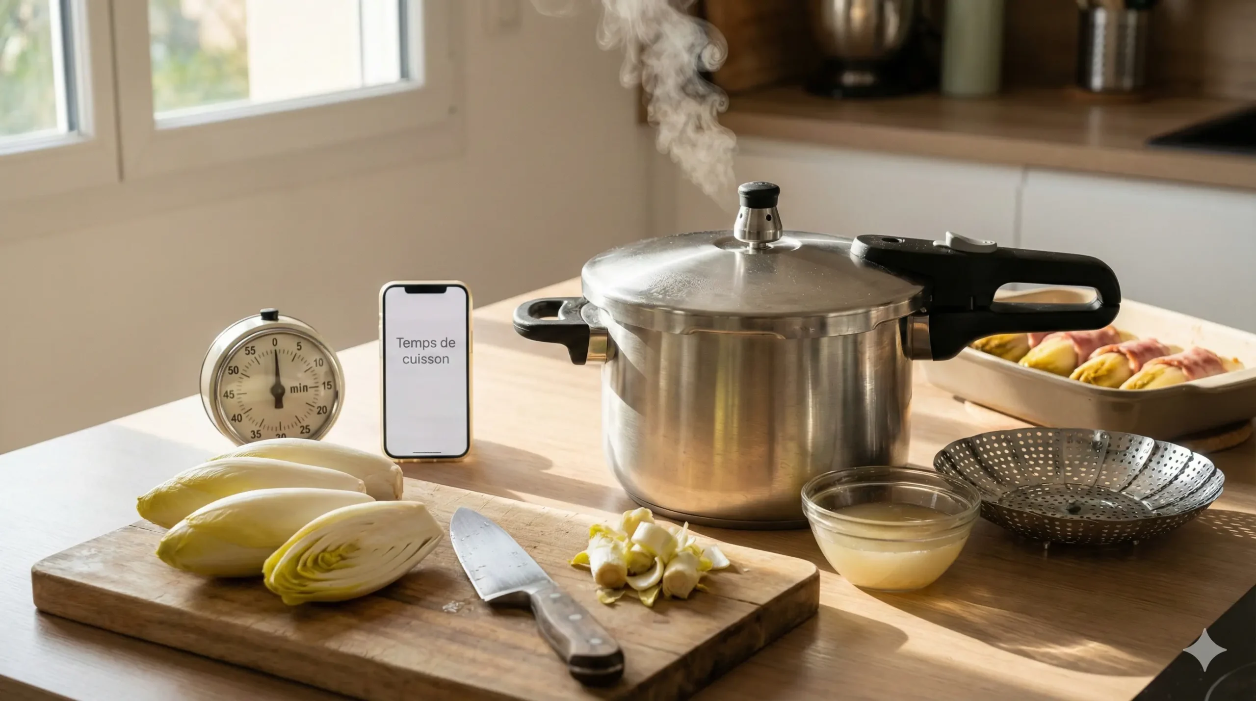 temps de cuisson endives cocotte minute